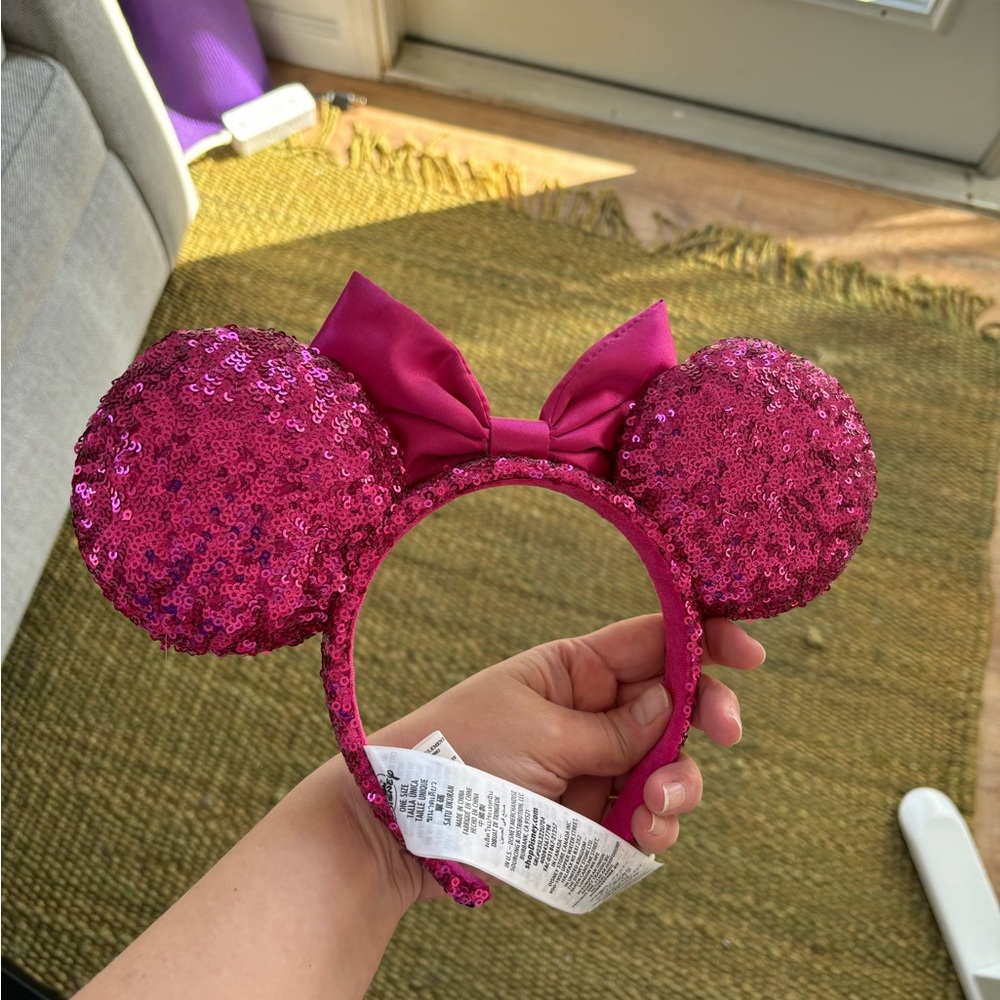 Solid Pink Mickey Ears - image 2